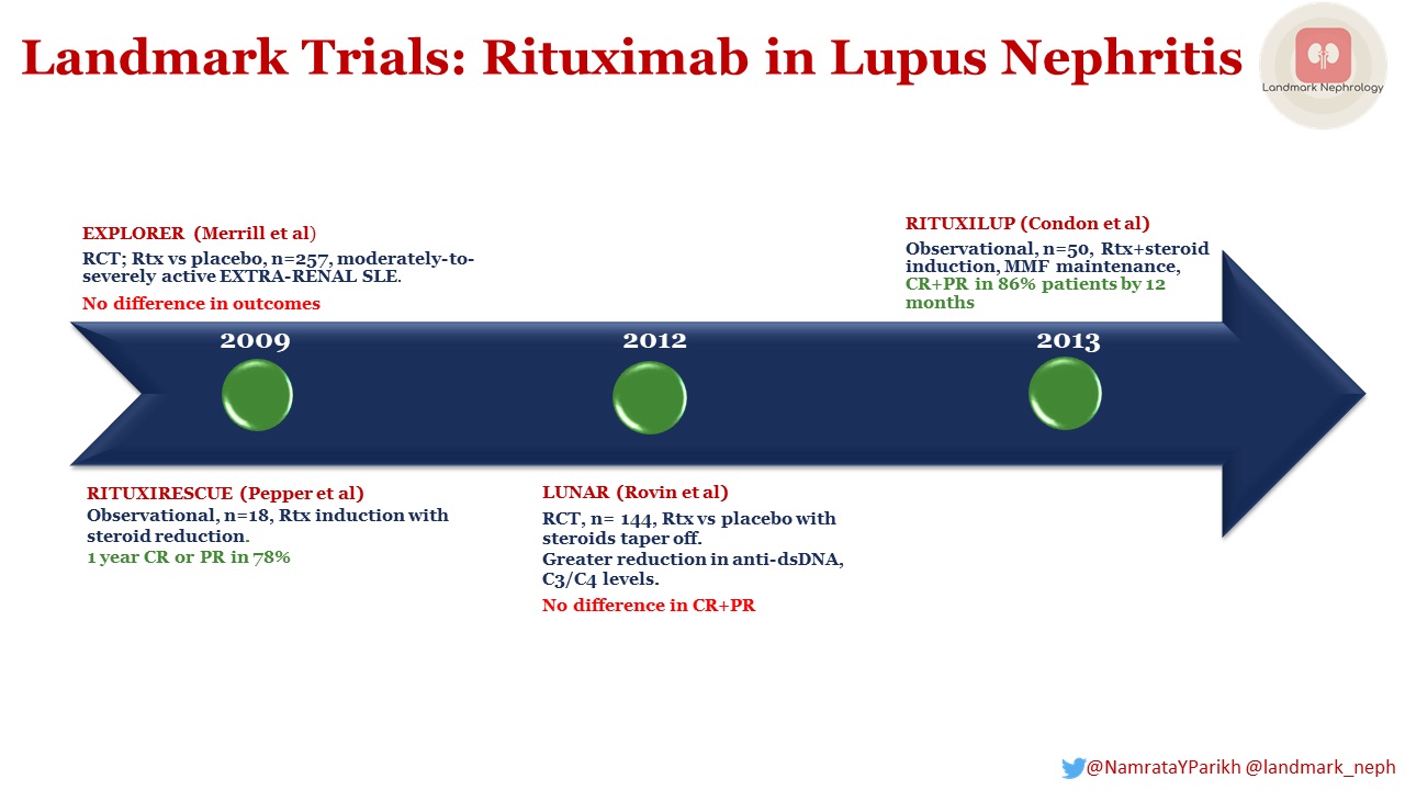 Landmark Nephrology Use of Rituximab in Lupus Nephritis Renal Fellow